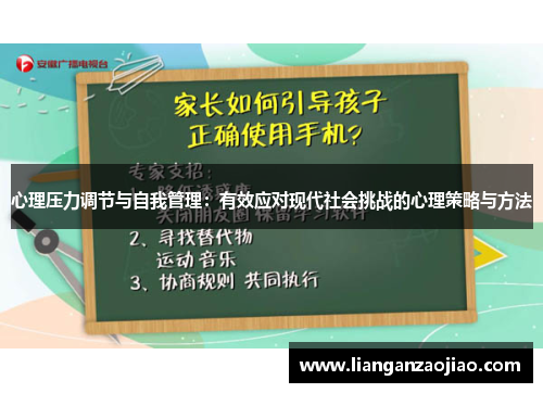 心理压力调节与自我管理：有效应对现代社会挑战的心理策略与方法